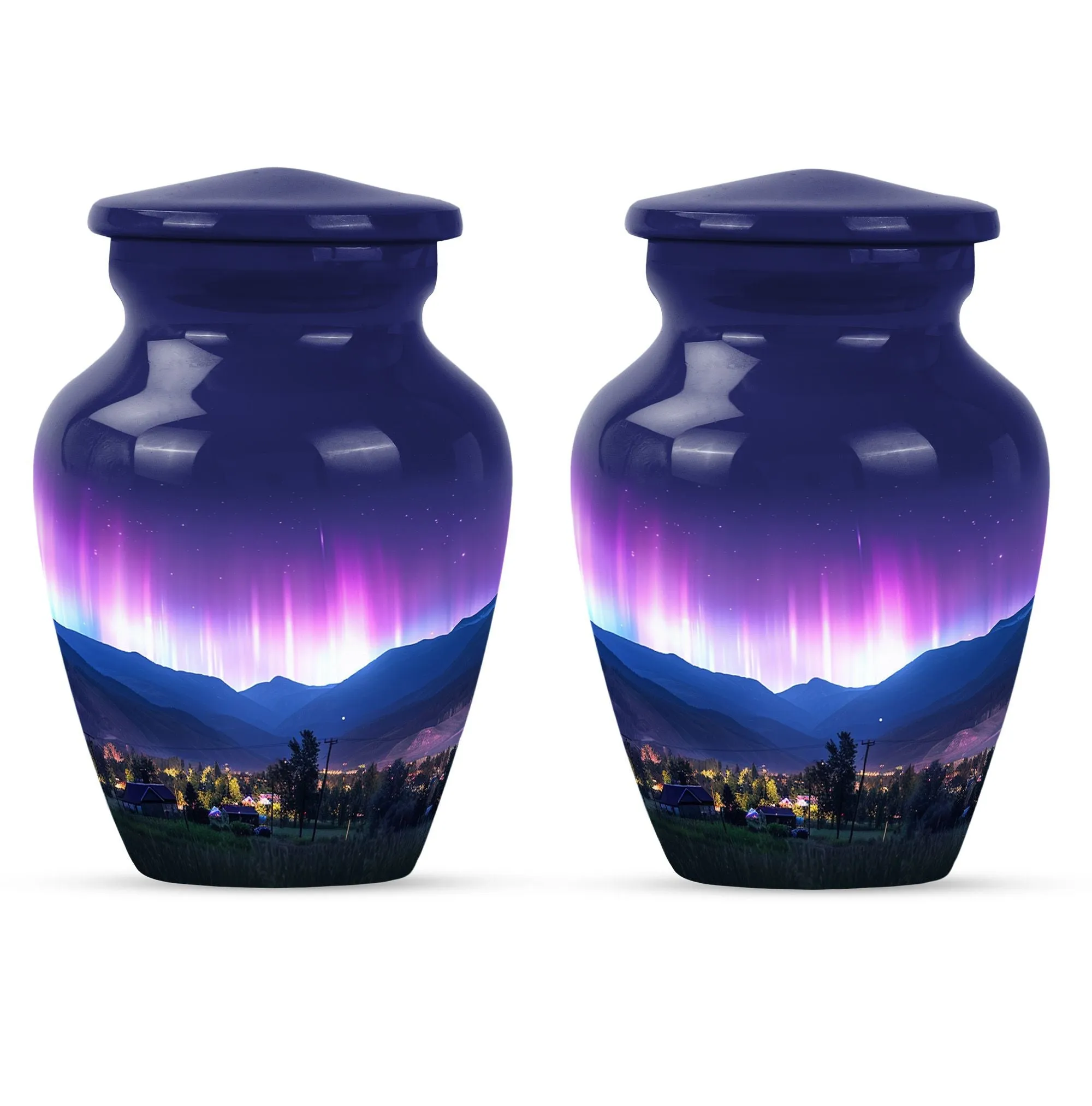 Aurora Borealis Cremation Urns For Human Ashes - Northern Lights