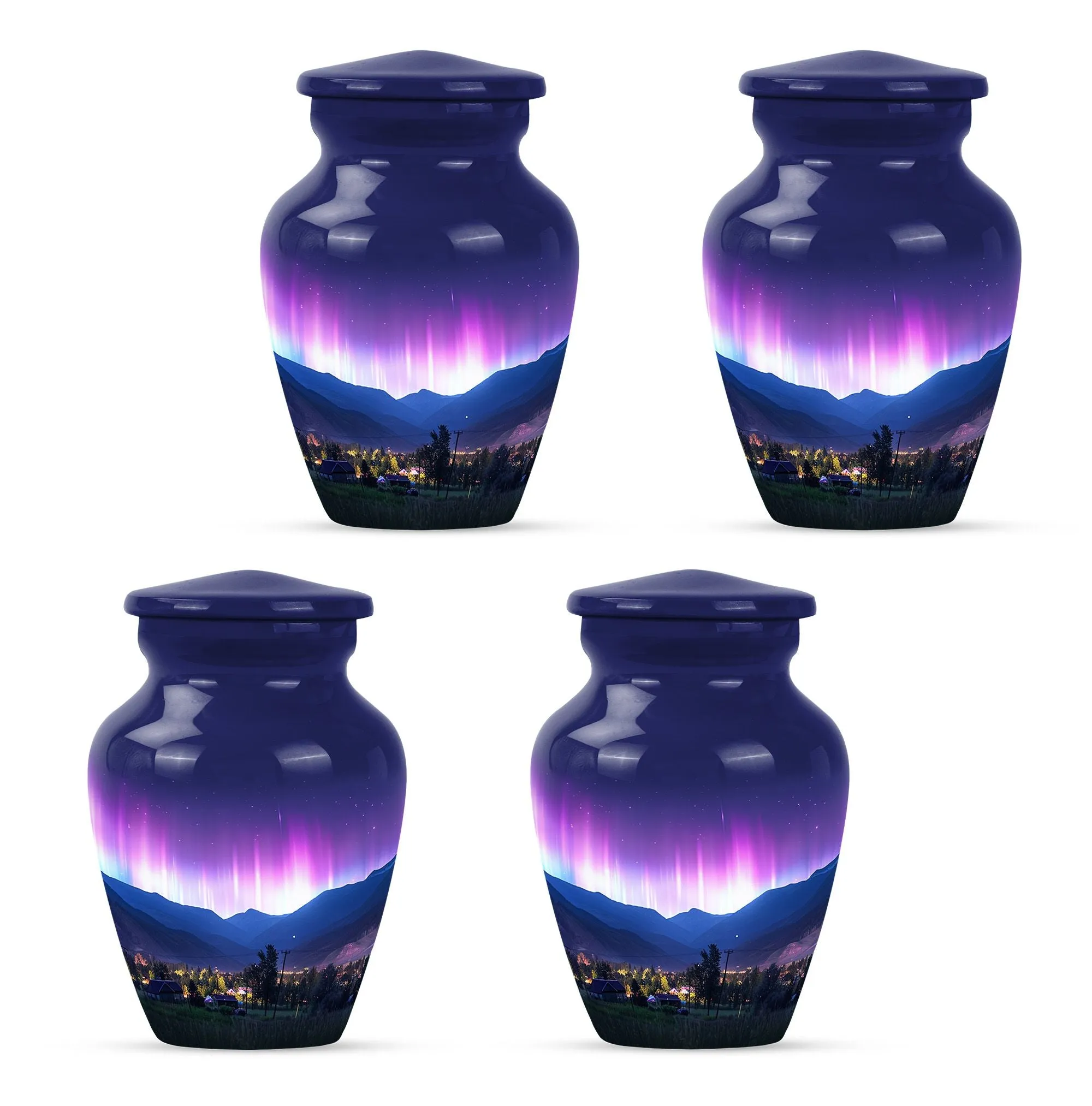 Aurora Borealis Cremation Urns For Human Ashes - Northern Lights