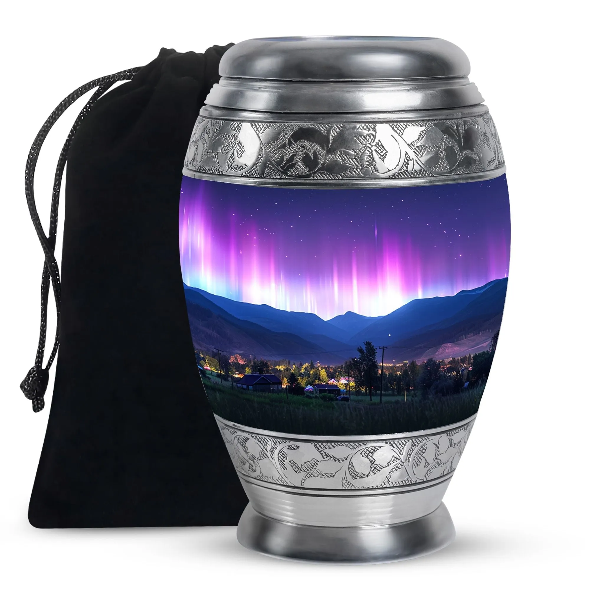 Aurora Borealis Cremation Urns For Human Ashes - Northern Lights