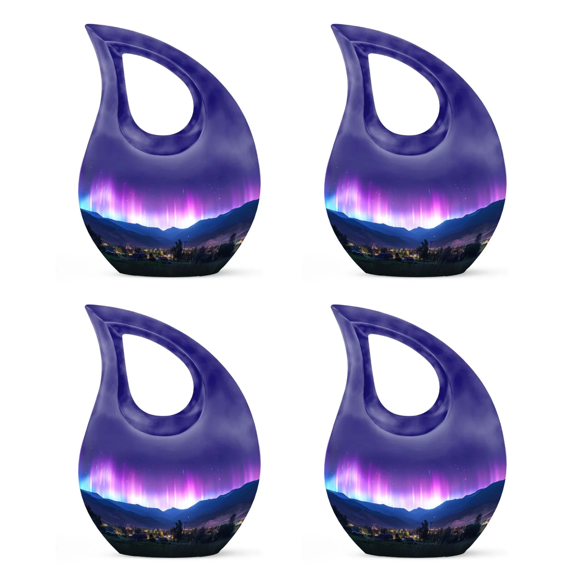 Aurora Borealis Cremation Urns For Human Ashes - Northern Lights