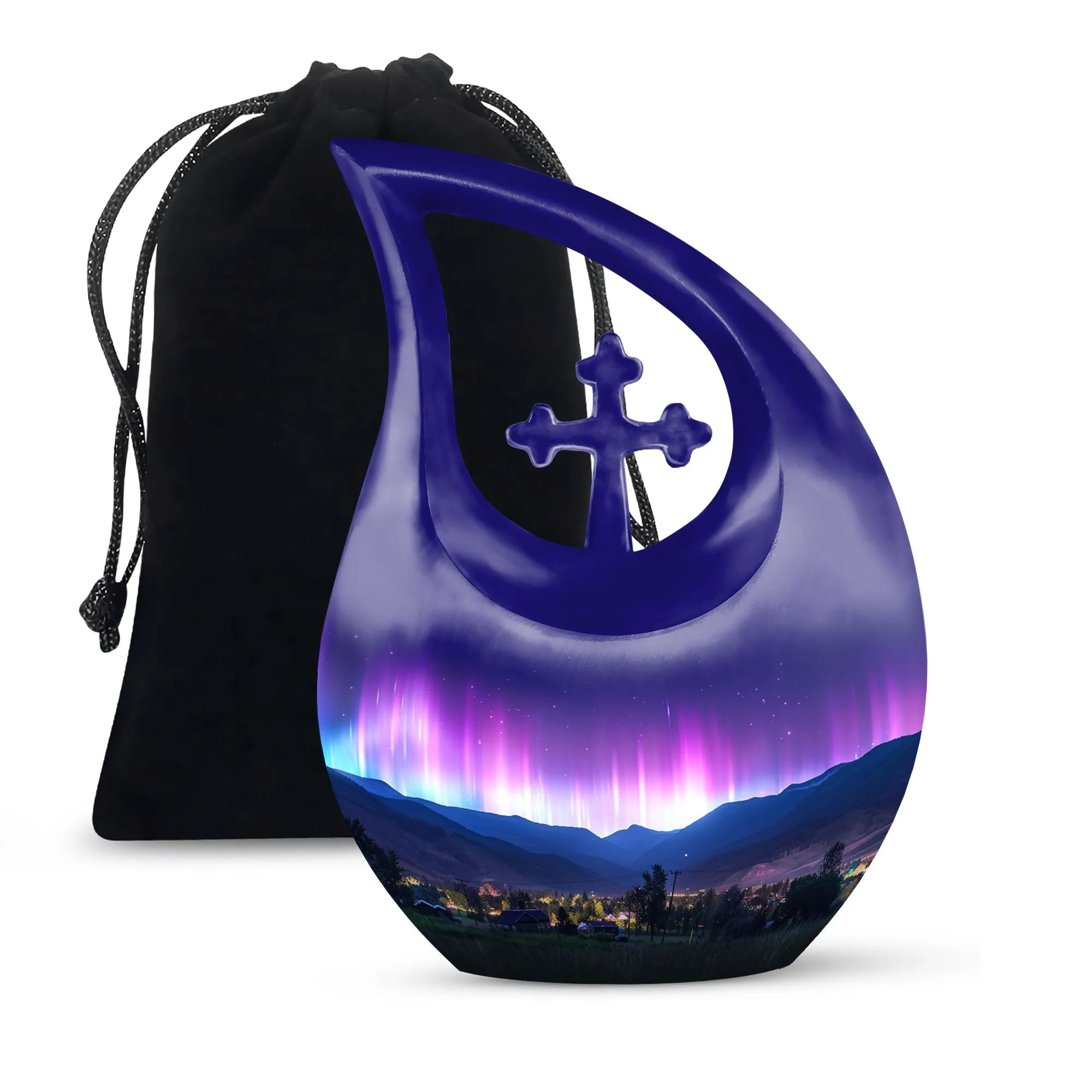 Aurora Borealis Cremation Urns For Human Ashes - Northern Lights