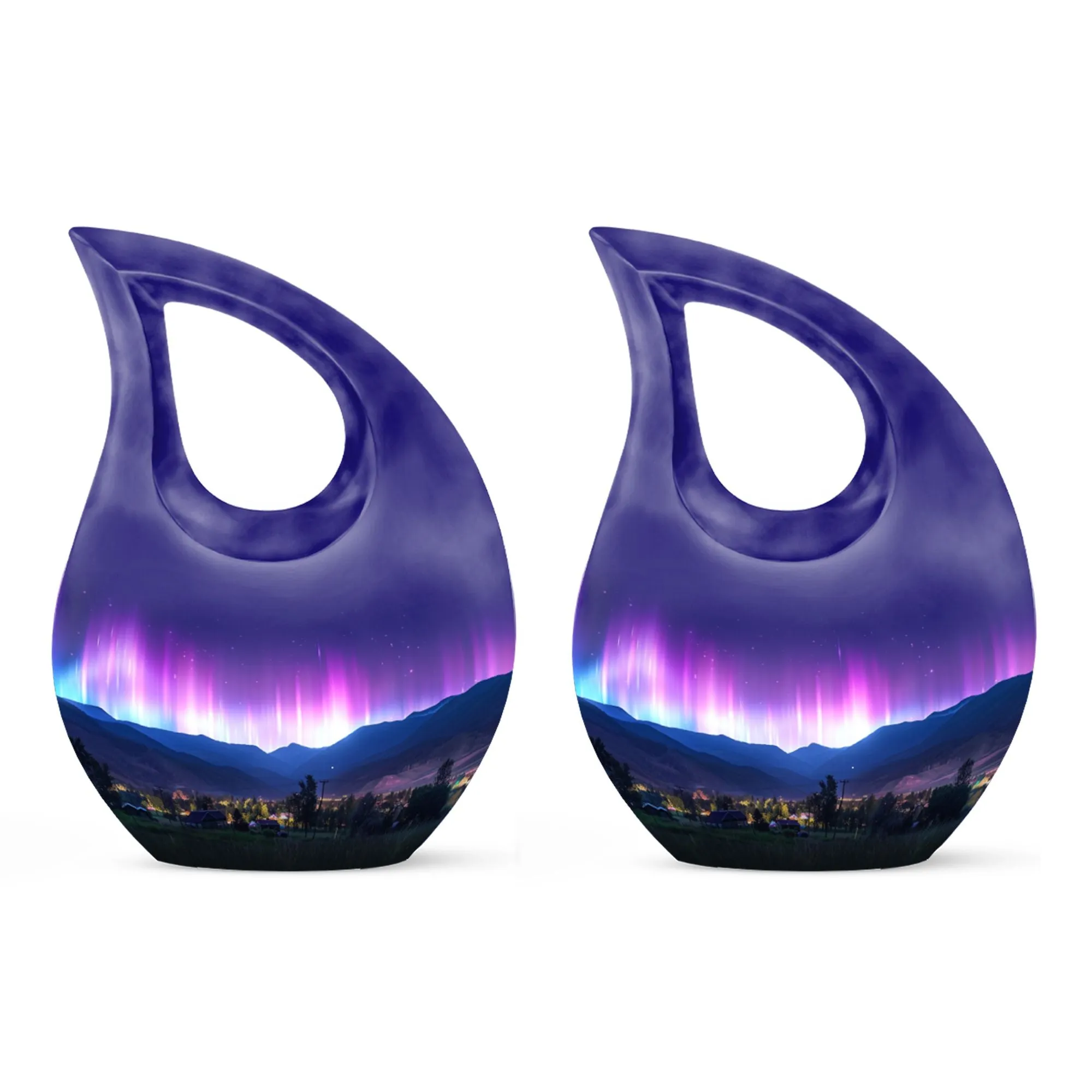 Aurora Borealis Cremation Urns For Human Ashes - Northern Lights