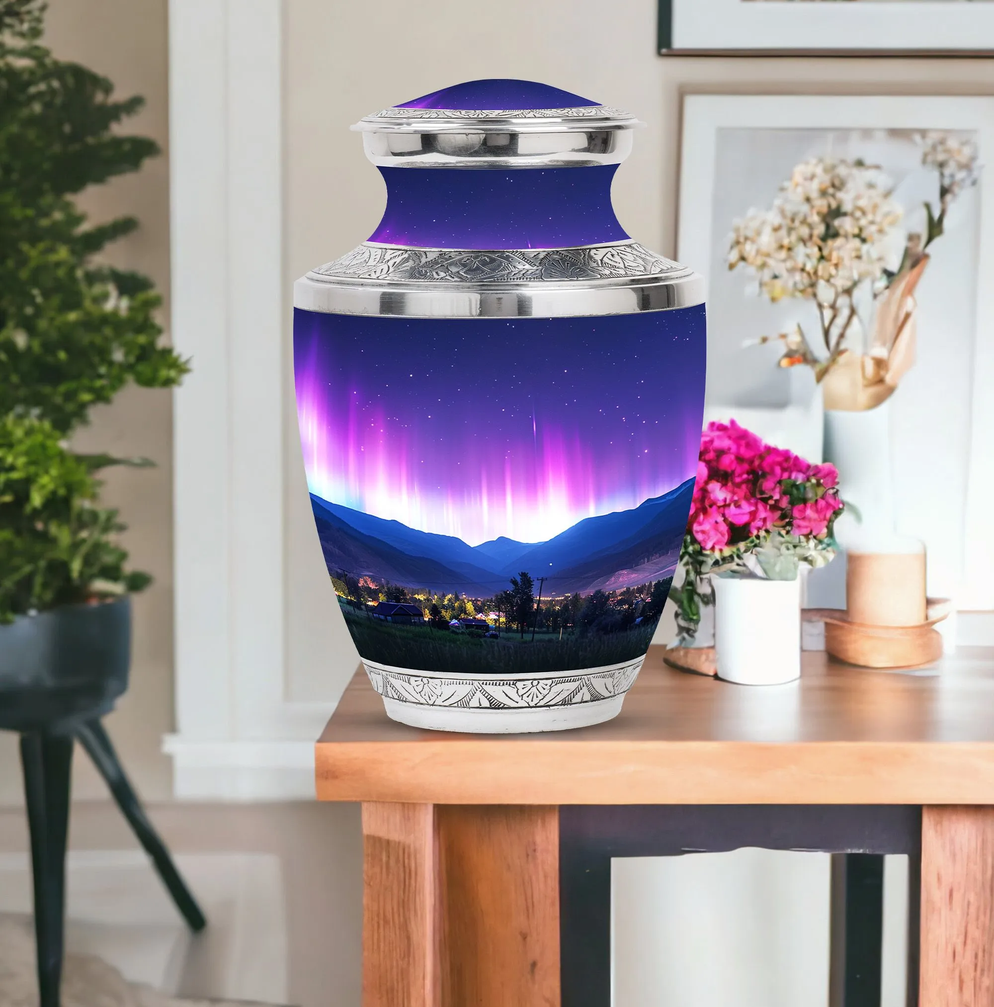 Aurora Borealis Cremation Urns For Human Ashes - Northern Lights