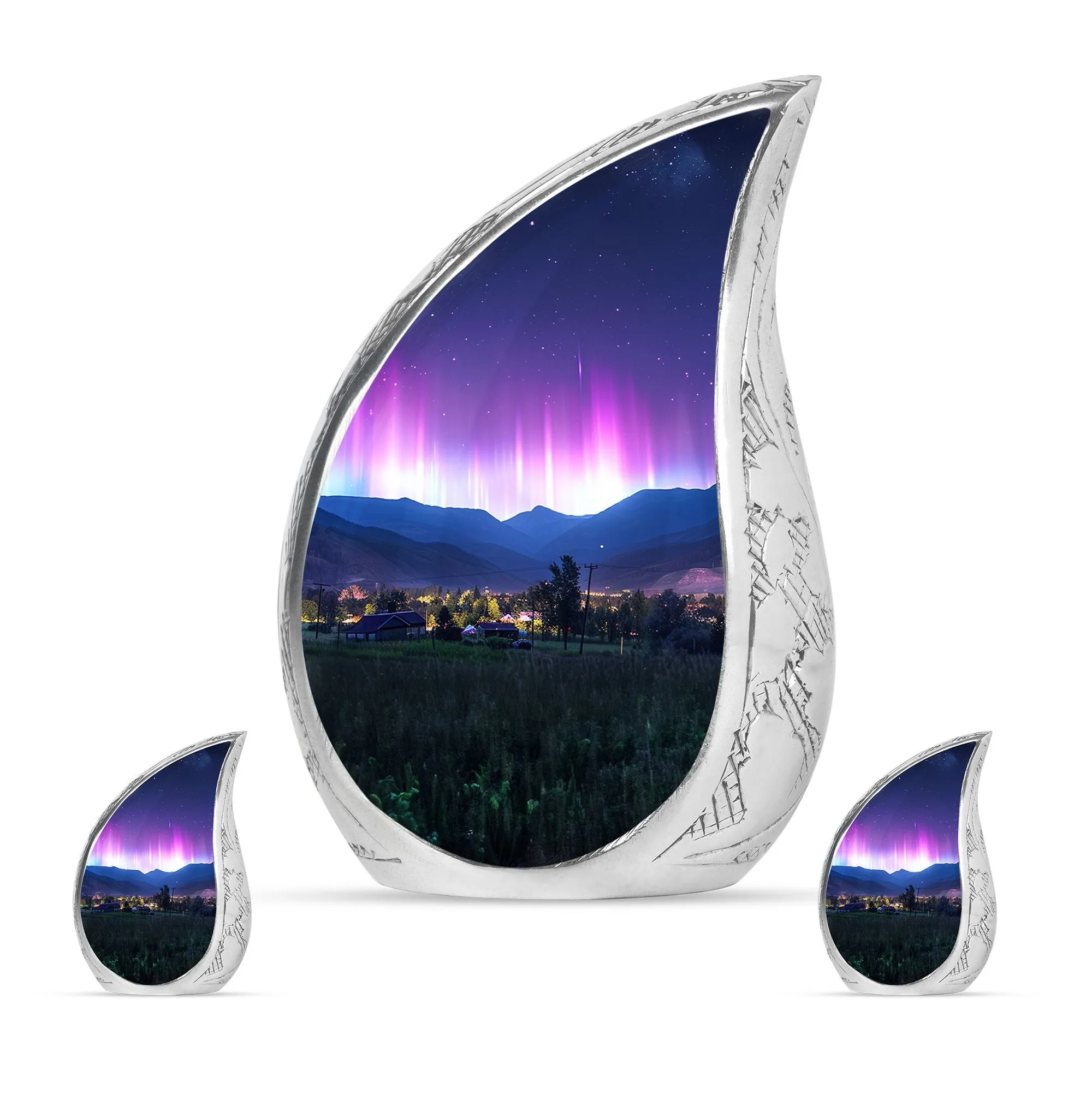 Aurora Borealis Cremation Urns For Human Ashes - Northern Lights