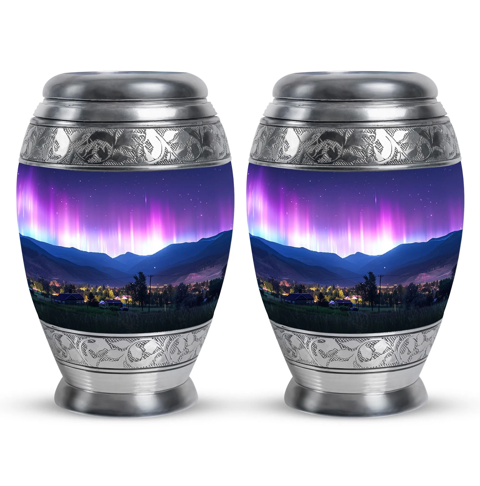 Aurora Borealis Cremation Urns For Human Ashes - Northern Lights