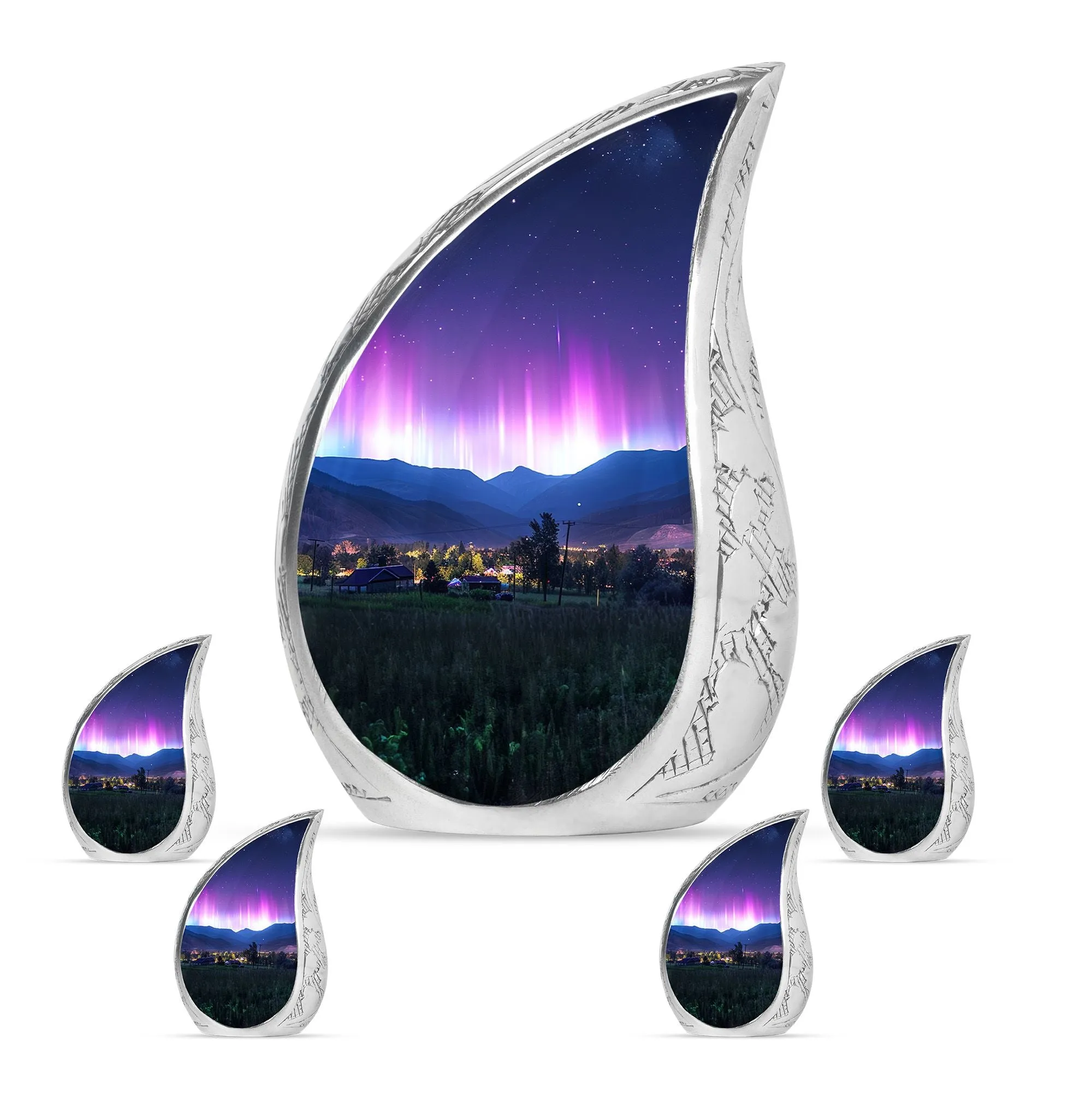 Aurora Borealis Cremation Urns For Human Ashes - Northern Lights