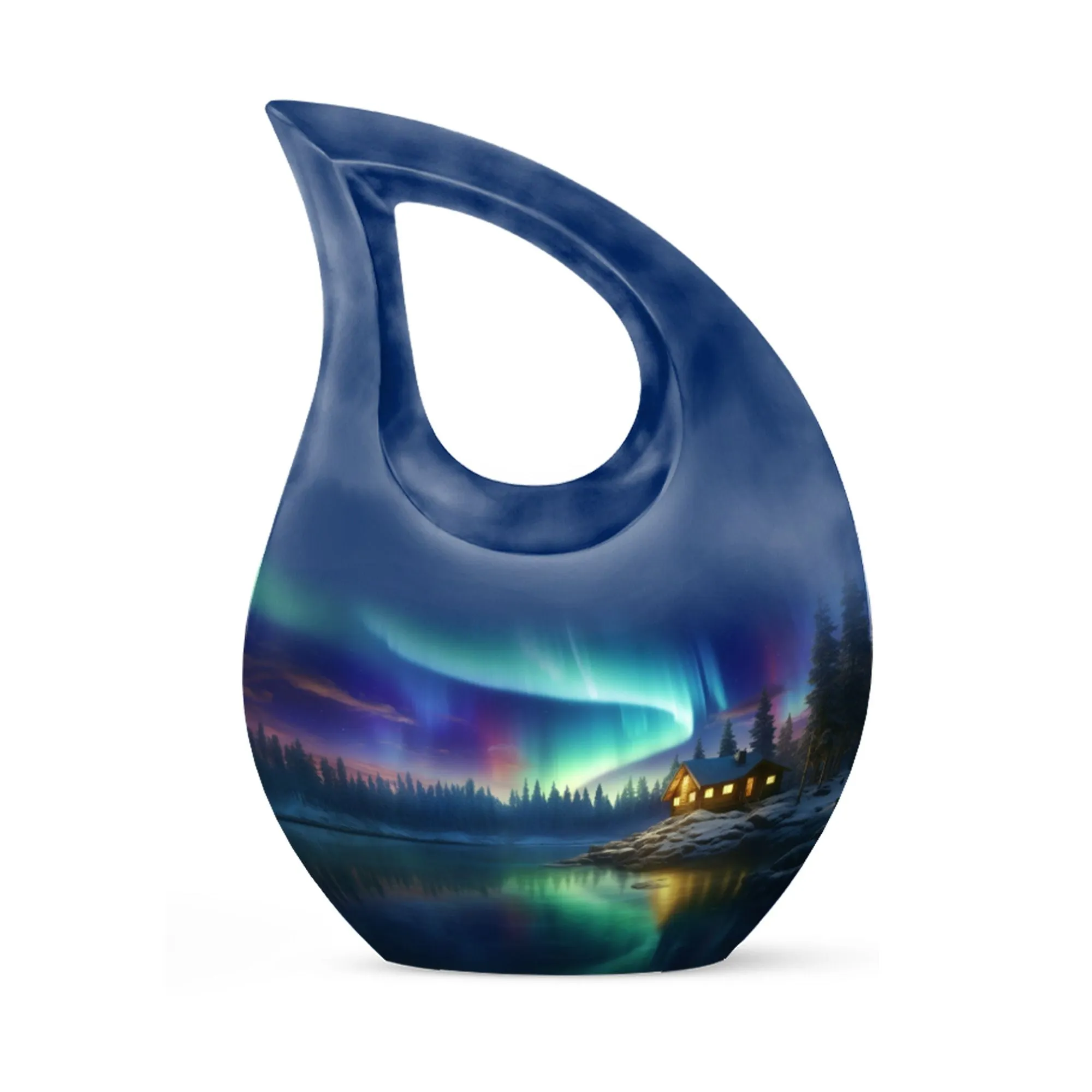 Aurora Urn: Elegant Cross Drop Design Urn for Adult Burials