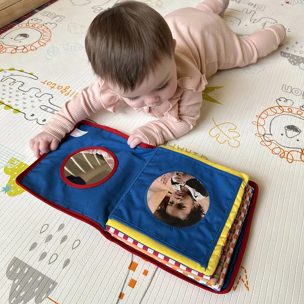 Baby's First Photo Album | Interactive Family & Friends Recognition Book with Mirror