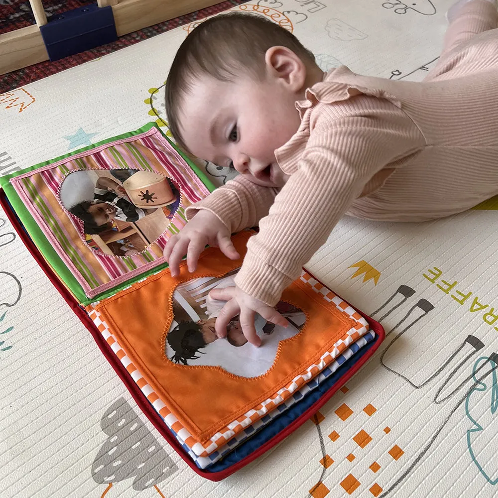 Baby's First Photo Album | Interactive Family & Friends Recognition Book with Mirror