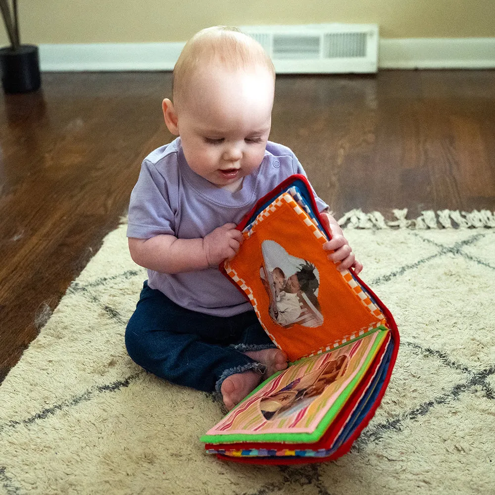 Baby's First Photo Album | Interactive Family & Friends Recognition Book with Mirror