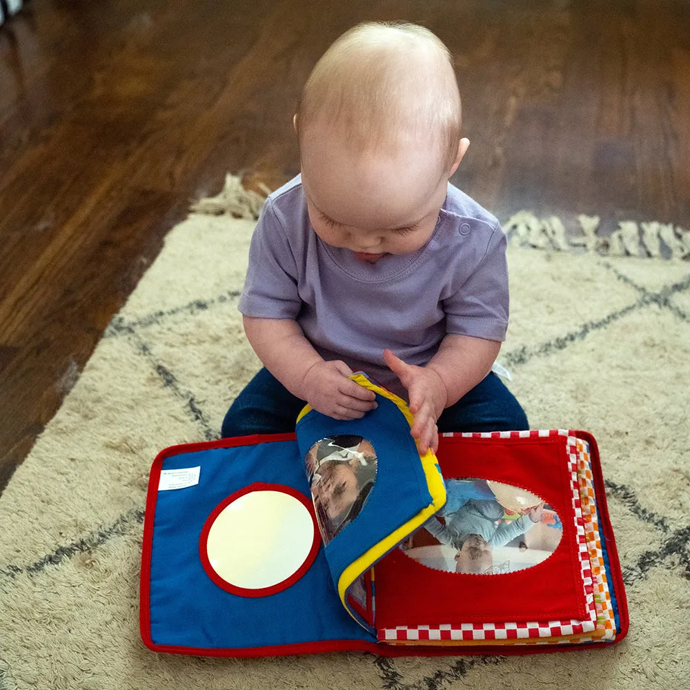Baby's First Photo Album | Interactive Family & Friends Recognition Book with Mirror