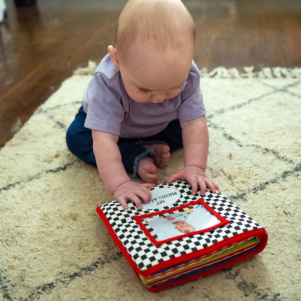 Baby's First Photo Album | Interactive Family & Friends Recognition Book with Mirror