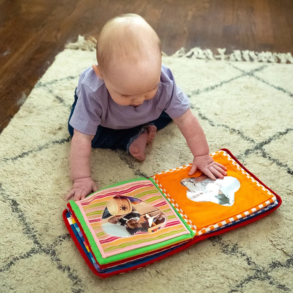 Baby's First Photo Album | Interactive Family & Friends Recognition Book with Mirror