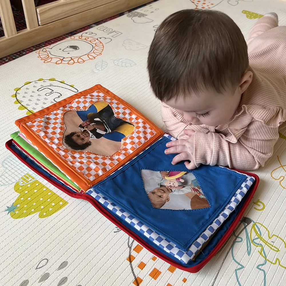 Baby's First Photo Album | Interactive Family & Friends Recognition Book with Mirror