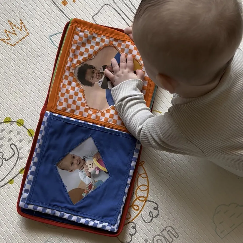 Baby's First Photo Album | Interactive Family & Friends Recognition Book with Mirror