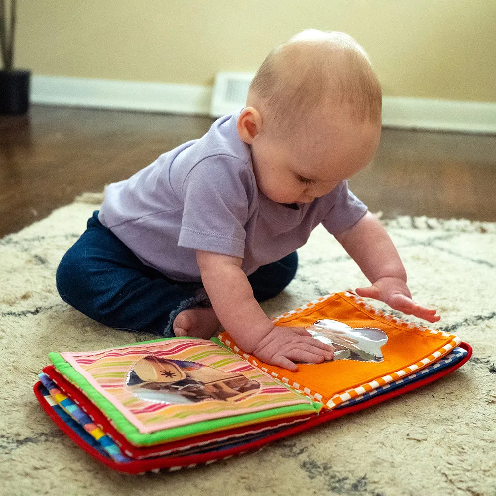 Baby's First Photo Album | Interactive Family & Friends Recognition Book with Mirror