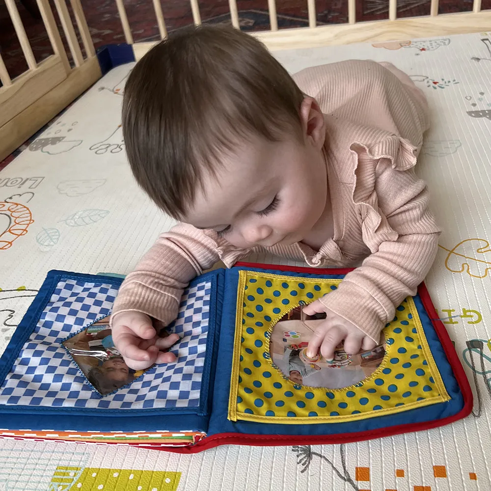 Baby's First Photo Album | Interactive Family & Friends Recognition Book with Mirror
