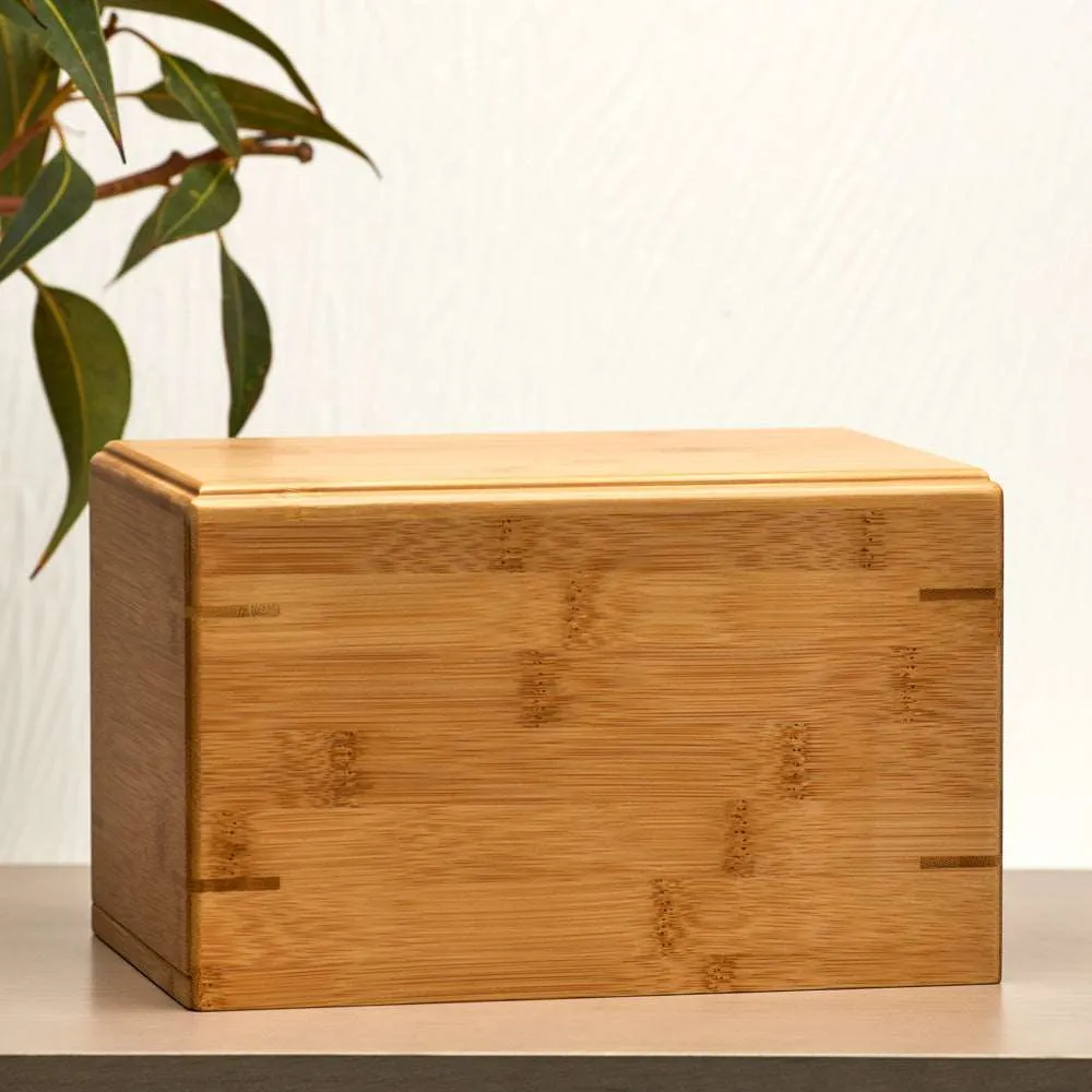 Bamboo Cremation Box in Large
