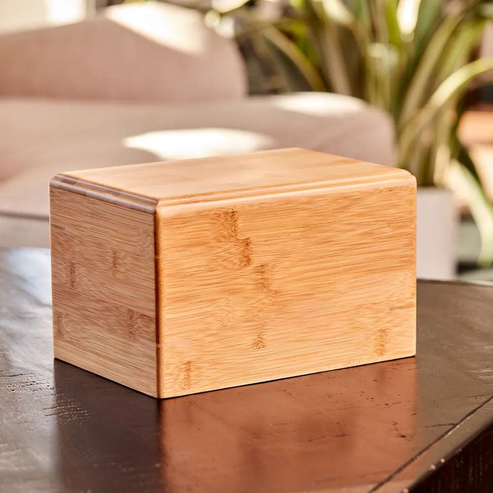 Bamboo Cremation Box in Large