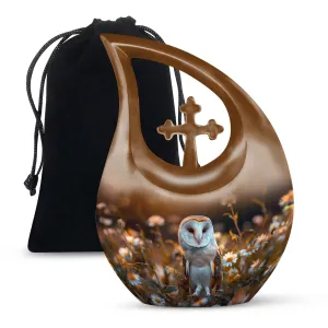 Barn Owl Urn: Perfect Memorials Cremation Urn For Human Ashes