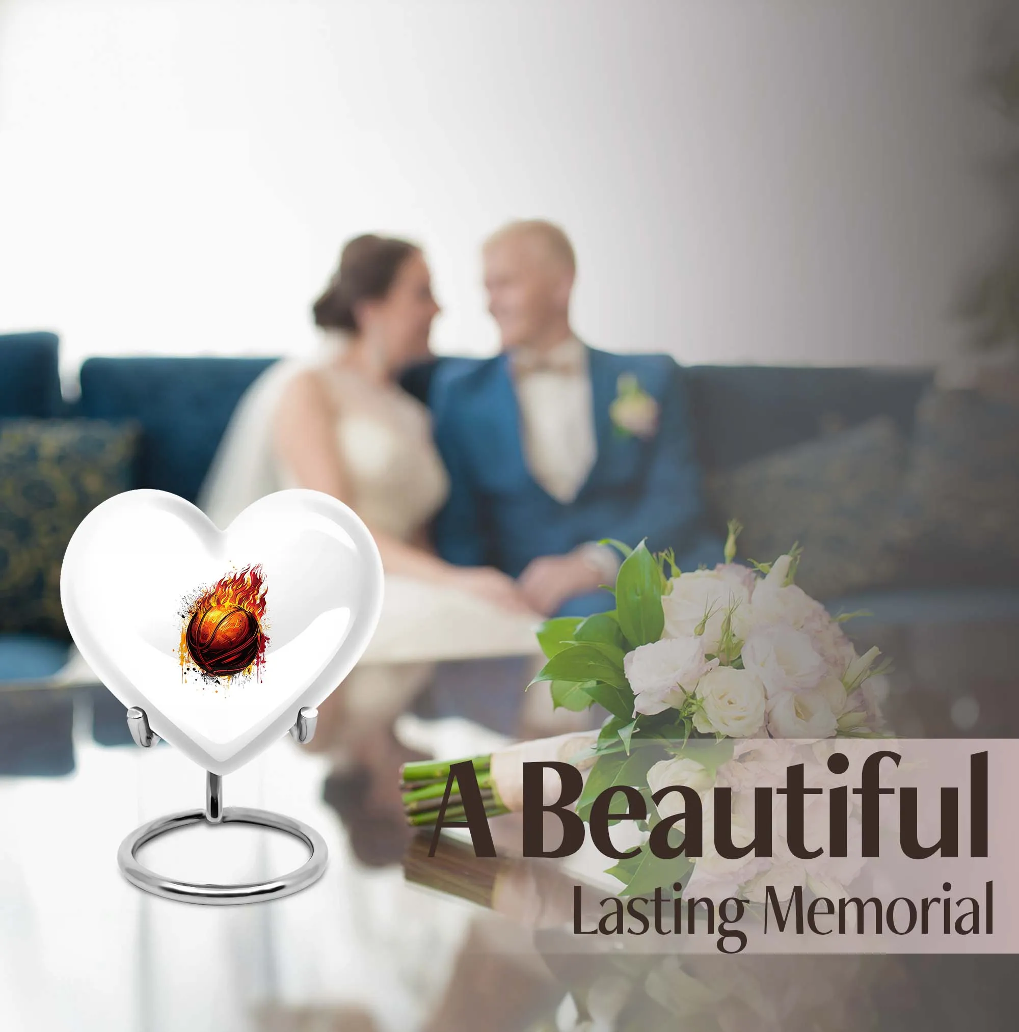 Basketball Cremation Tribute - Loving Dad Memorial Urn lasting
