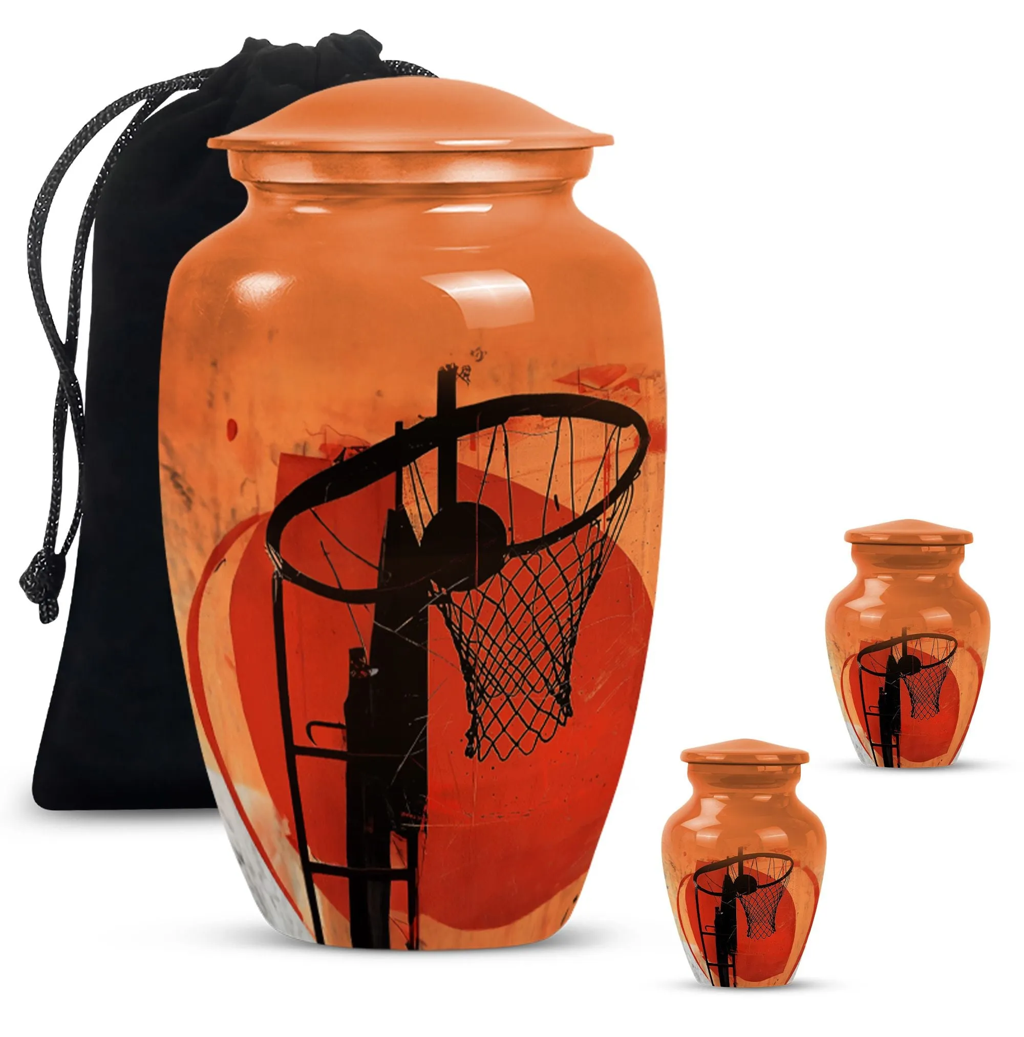 Basketball Memorial Journey - Remembrance Urn for Men Ashes