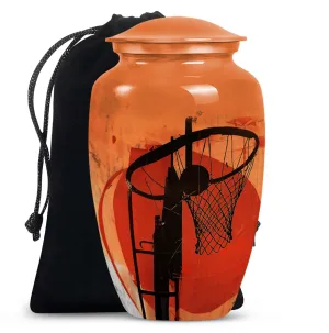 Basketball Memorial Journey - Remembrance Urn for Men Ashes