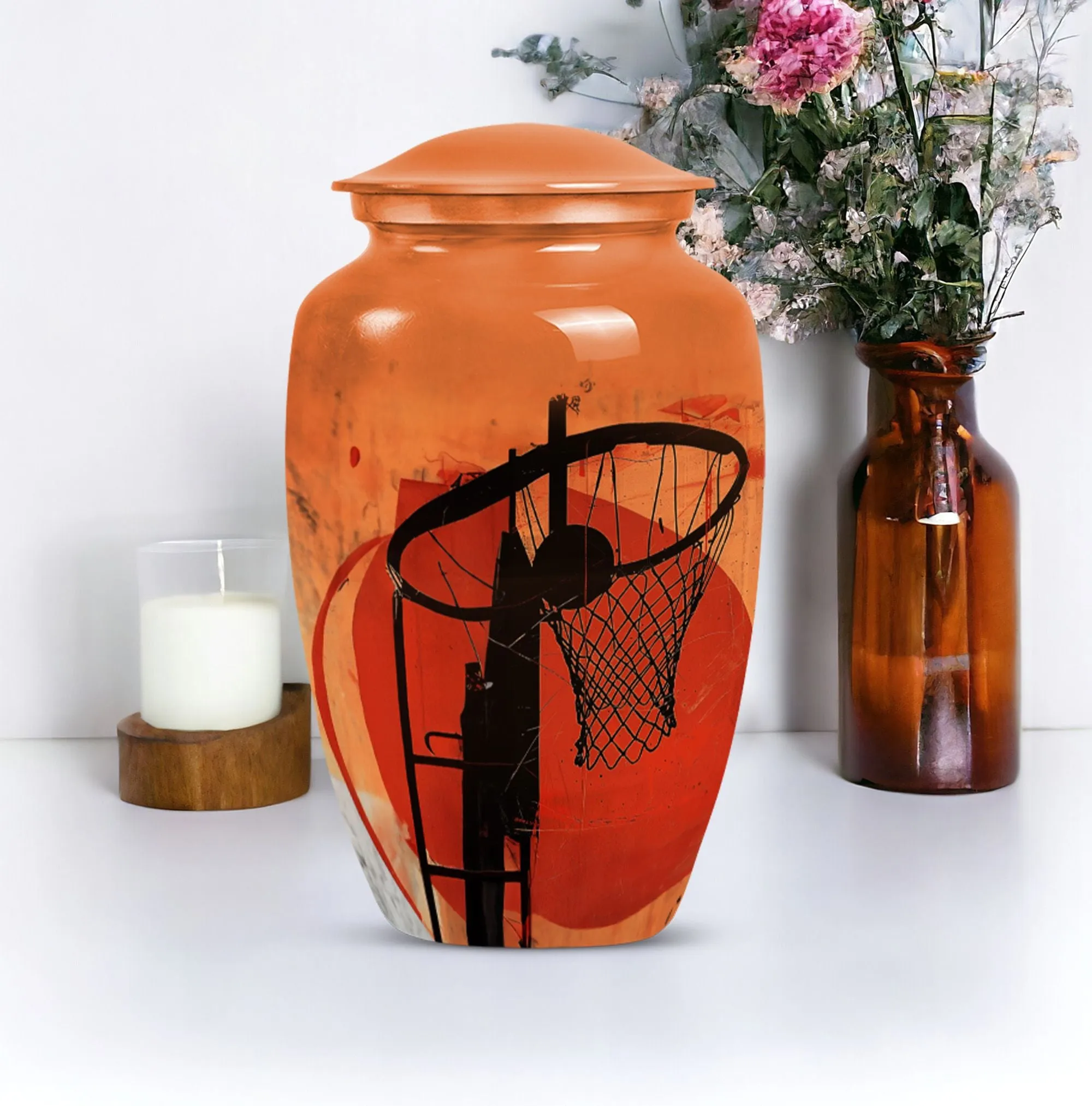 Basketball Memorial Journey - Remembrance Urn for Men Ashes