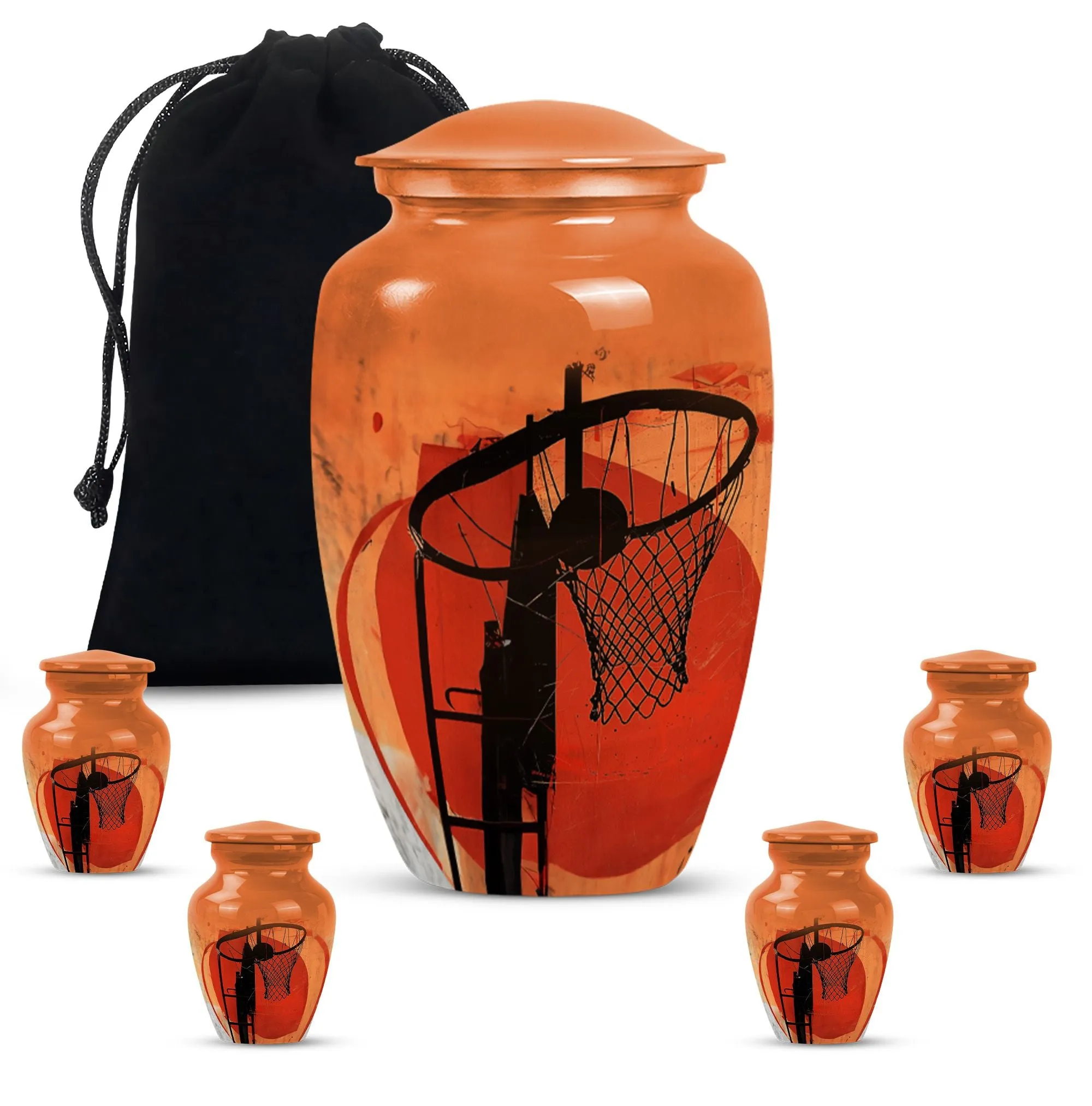 Basketball Memorial Journey - Remembrance Urn for Men Ashes