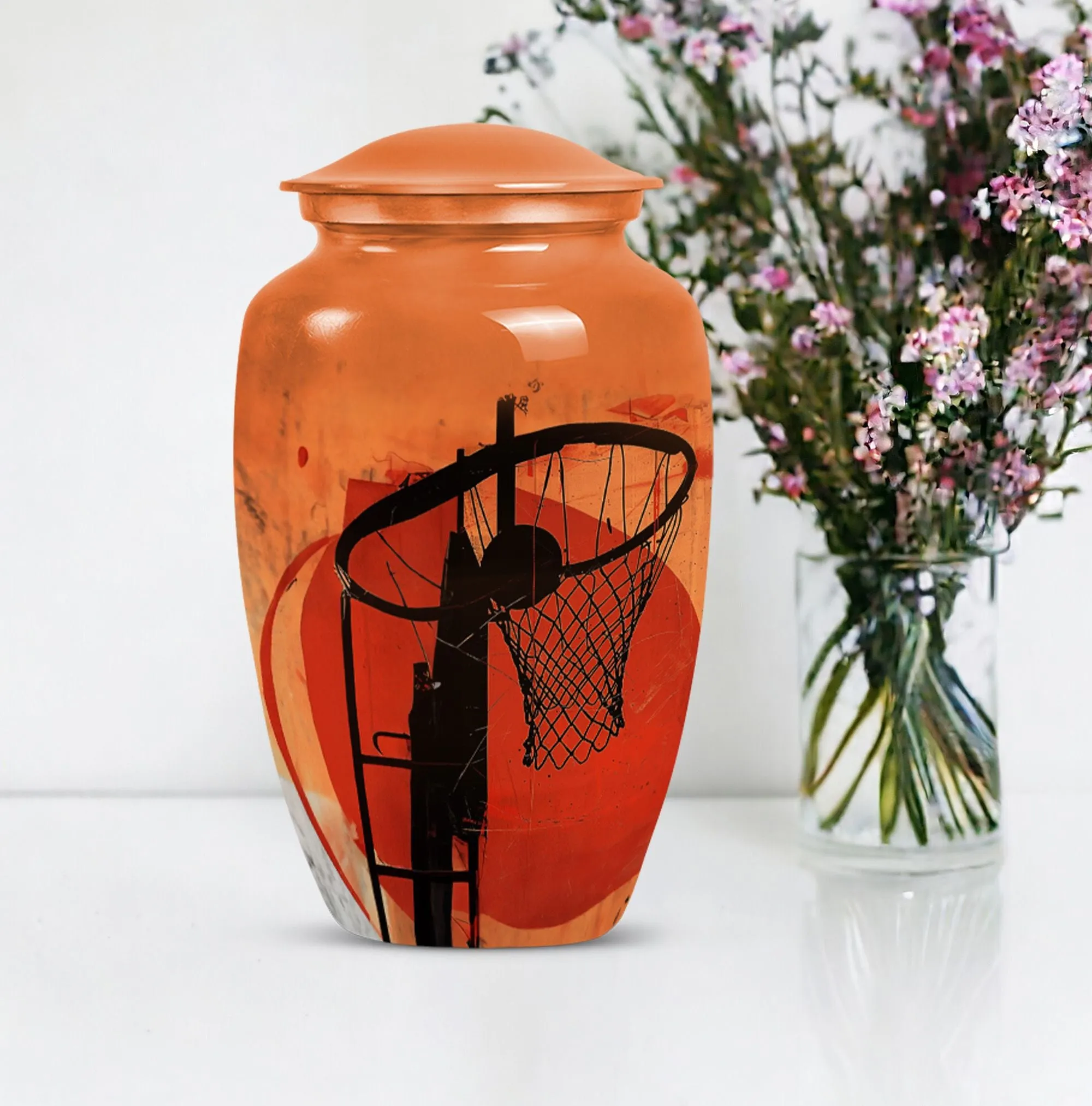 Basketball Memorial Journey - Remembrance Urn for Men Ashes