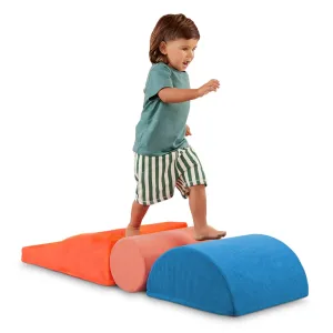 Battat BT1860 Squishy Stack Rollers 3 Foam Multicolor Play Shapes