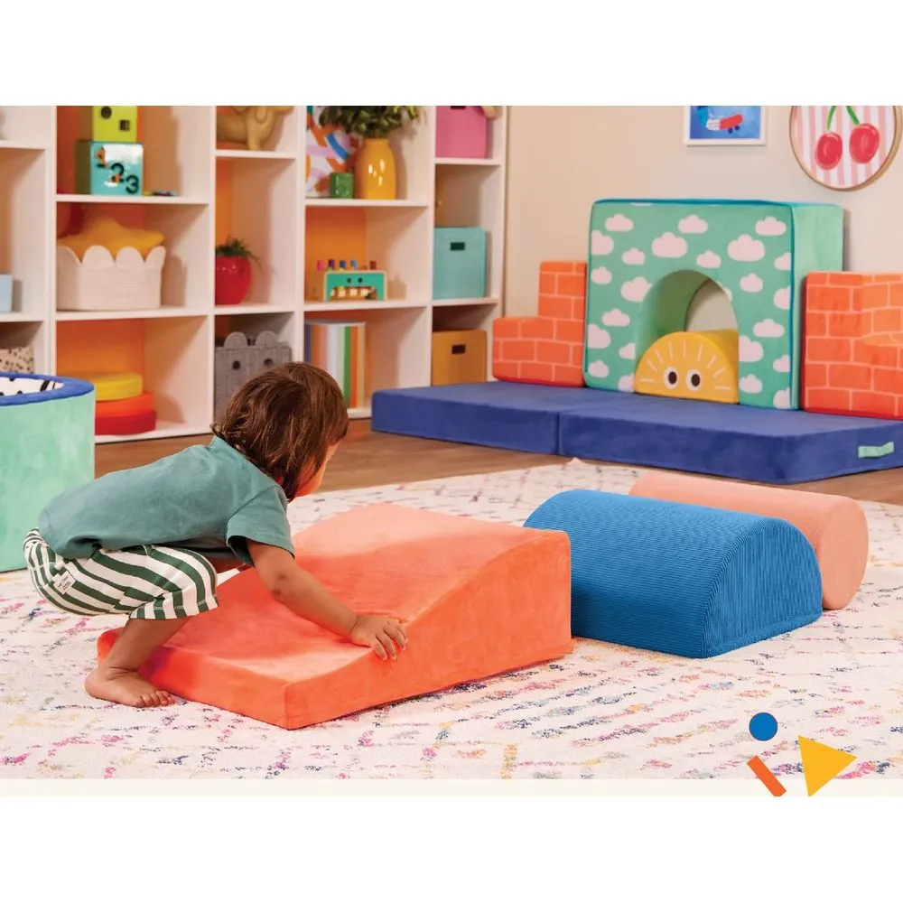 Battat BT1860 Squishy Stack Rollers 3 Foam Multicolor Play Shapes