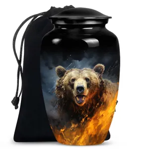 Bear Inspired Human Cremation Urn: A Memory Holder