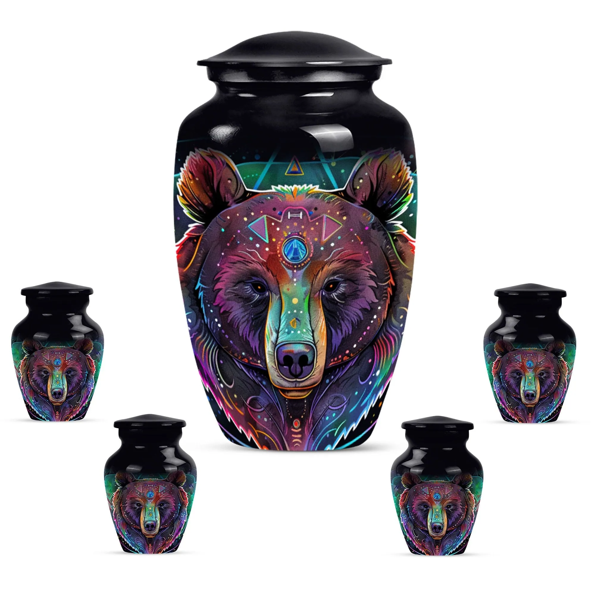 Bear Urn Tribute - Memorial Cremation Container for Ashes