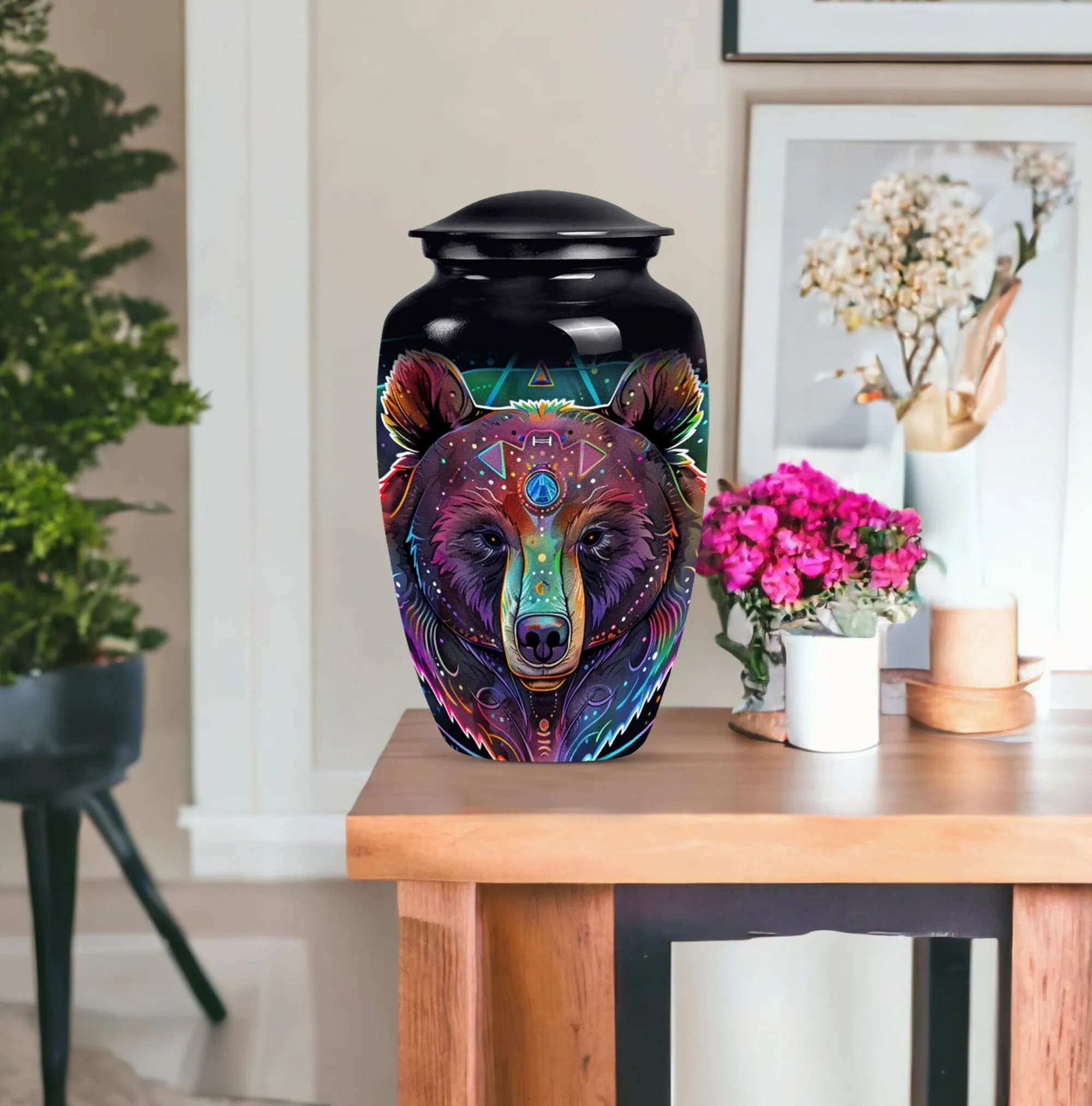 Bear Urn Tribute - Memorial Cremation Container for Ashes