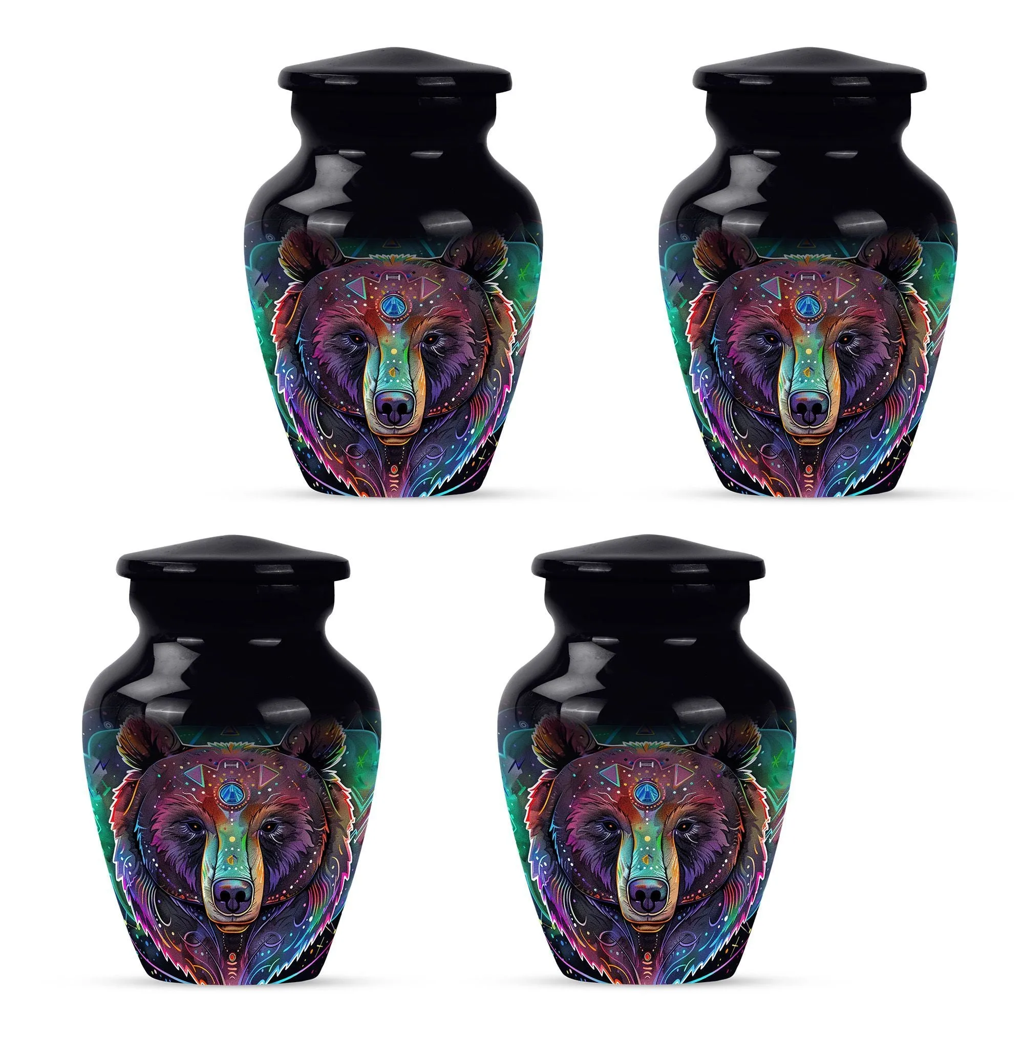 Bear Urn Tribute - Memorial Cremation Container for Ashes
