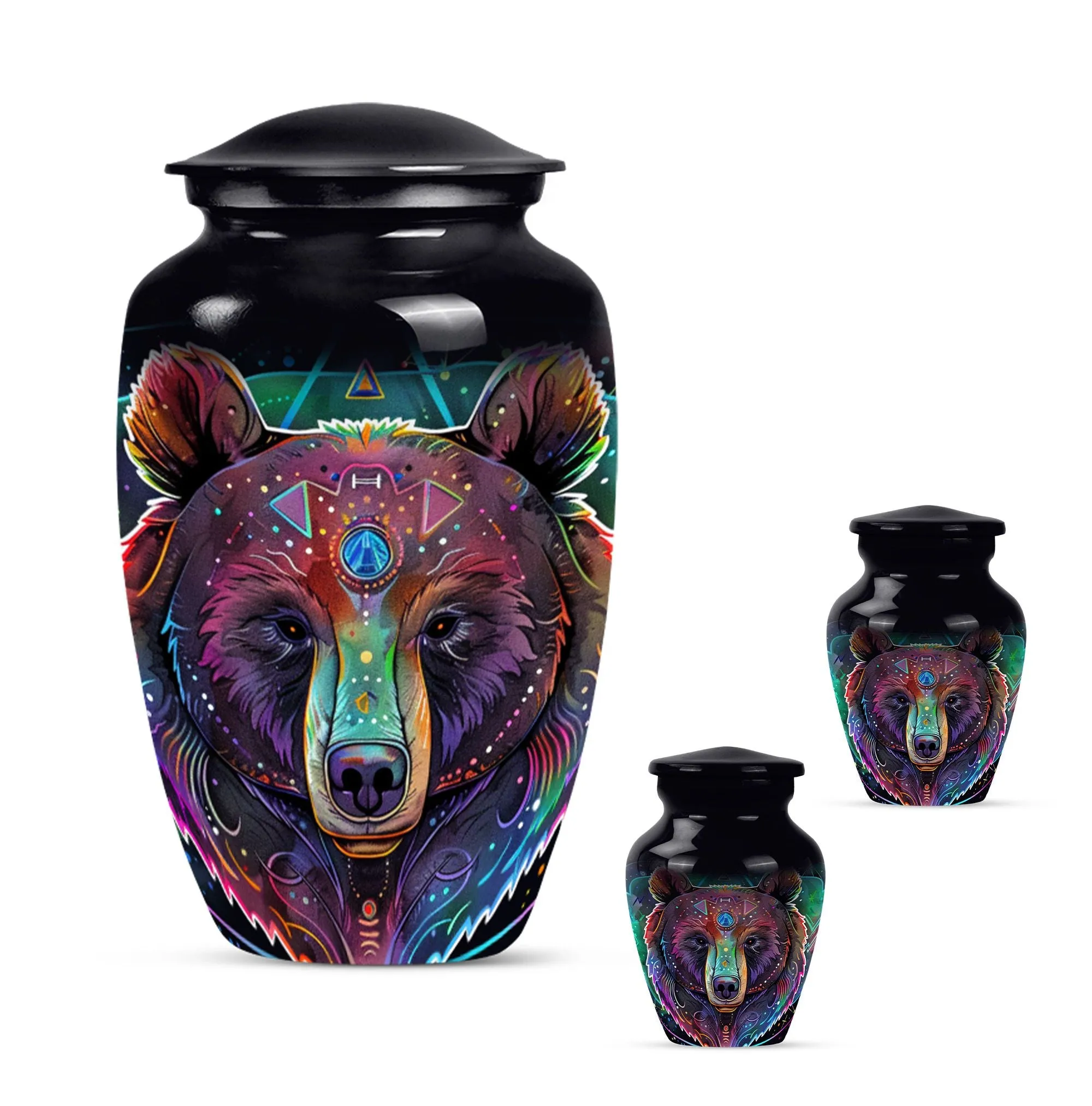 Bear Urn Tribute - Memorial Cremation Container for Ashes