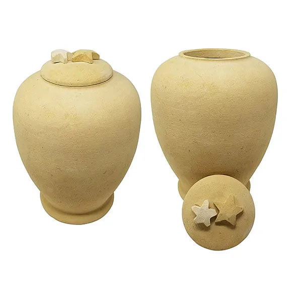 Beige Starfish Biodegradable Sand Urn