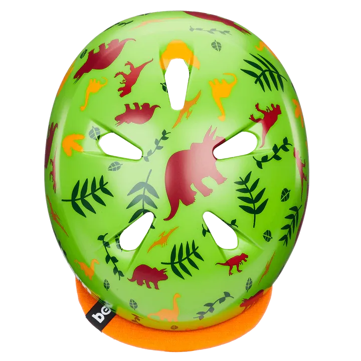 Bern Tigre Helmet with Visor - Youth - Satin Green Dino