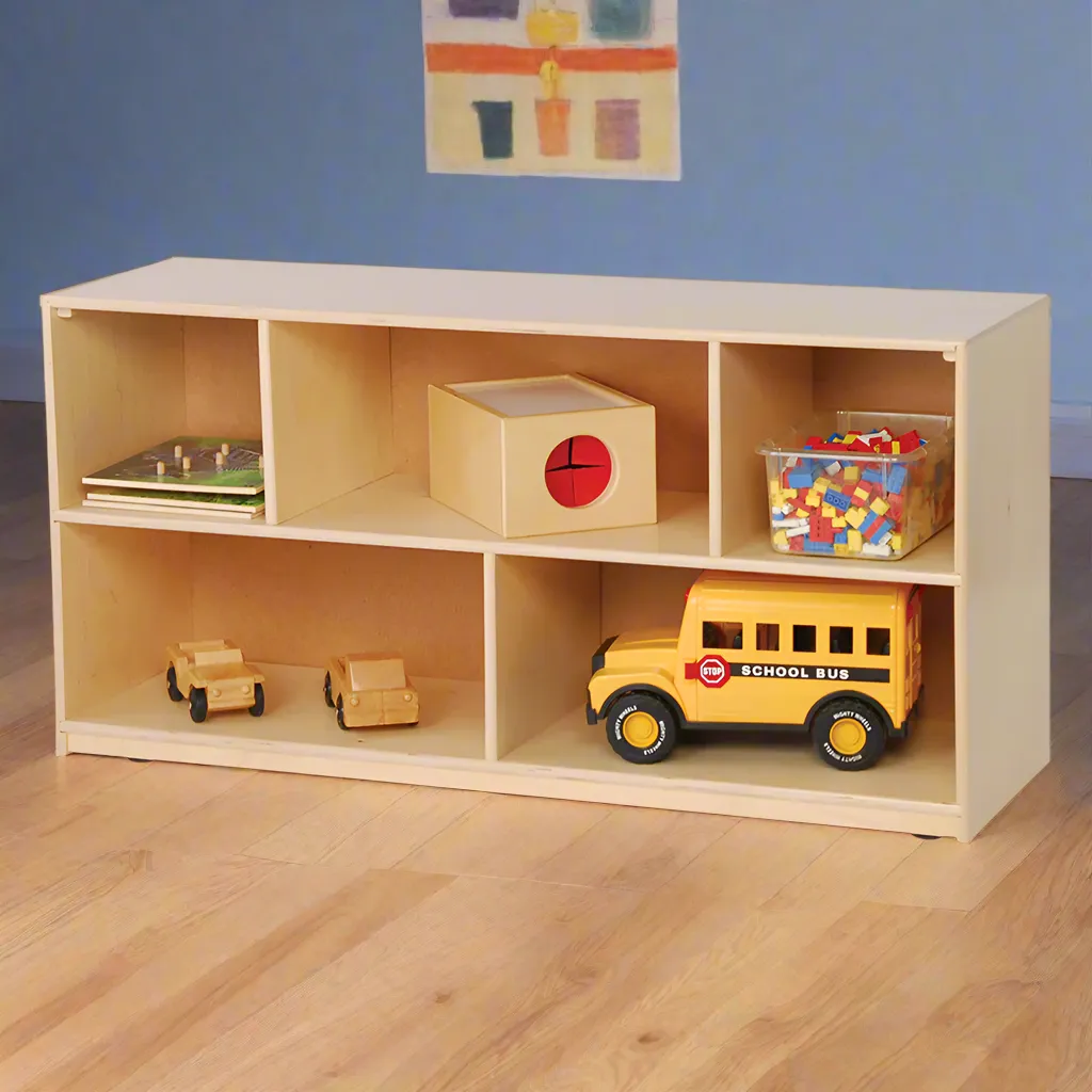 Birch Mobile Storage Unit with 5 Compartments | 24" H.