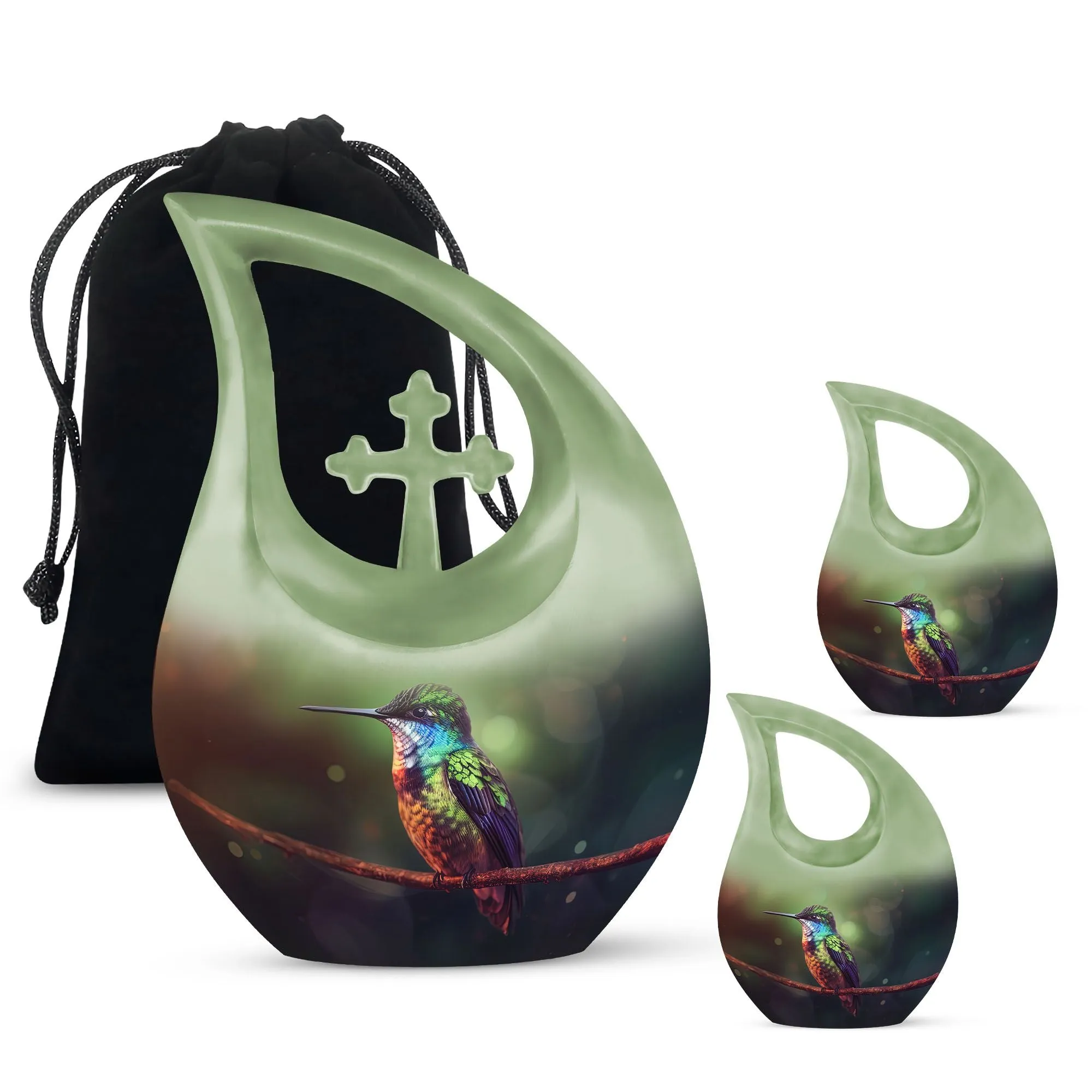 Bird Urn:  Extra Large Aluminium Cremation Urn For Human Ashes
