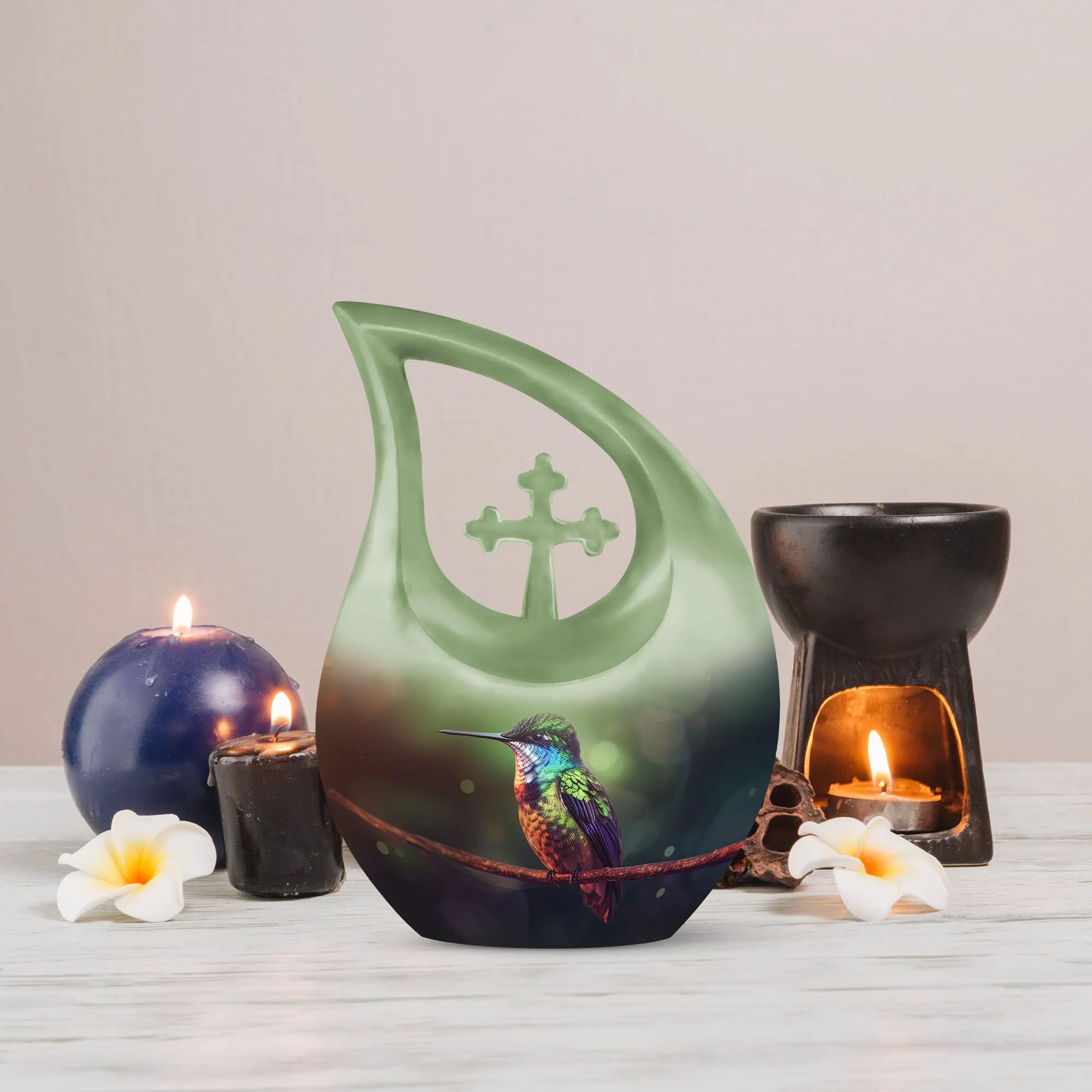 Bird Urn:  Extra Large Aluminium Cremation Urn For Human Ashes
