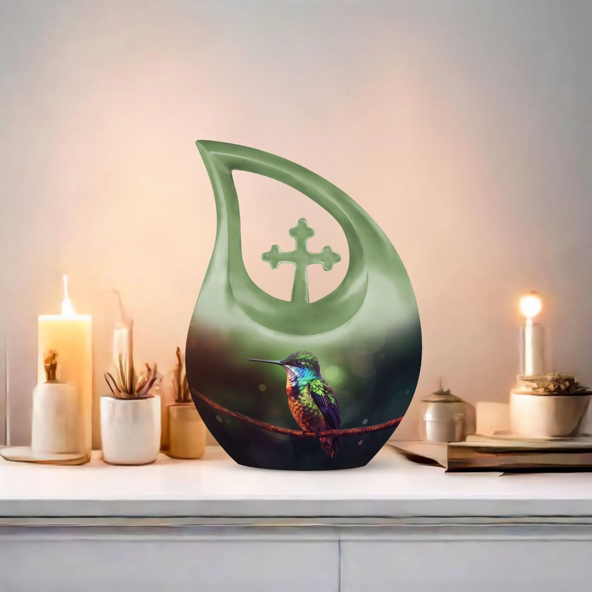 Bird Urn:  Extra Large Aluminium Cremation Urn For Human Ashes