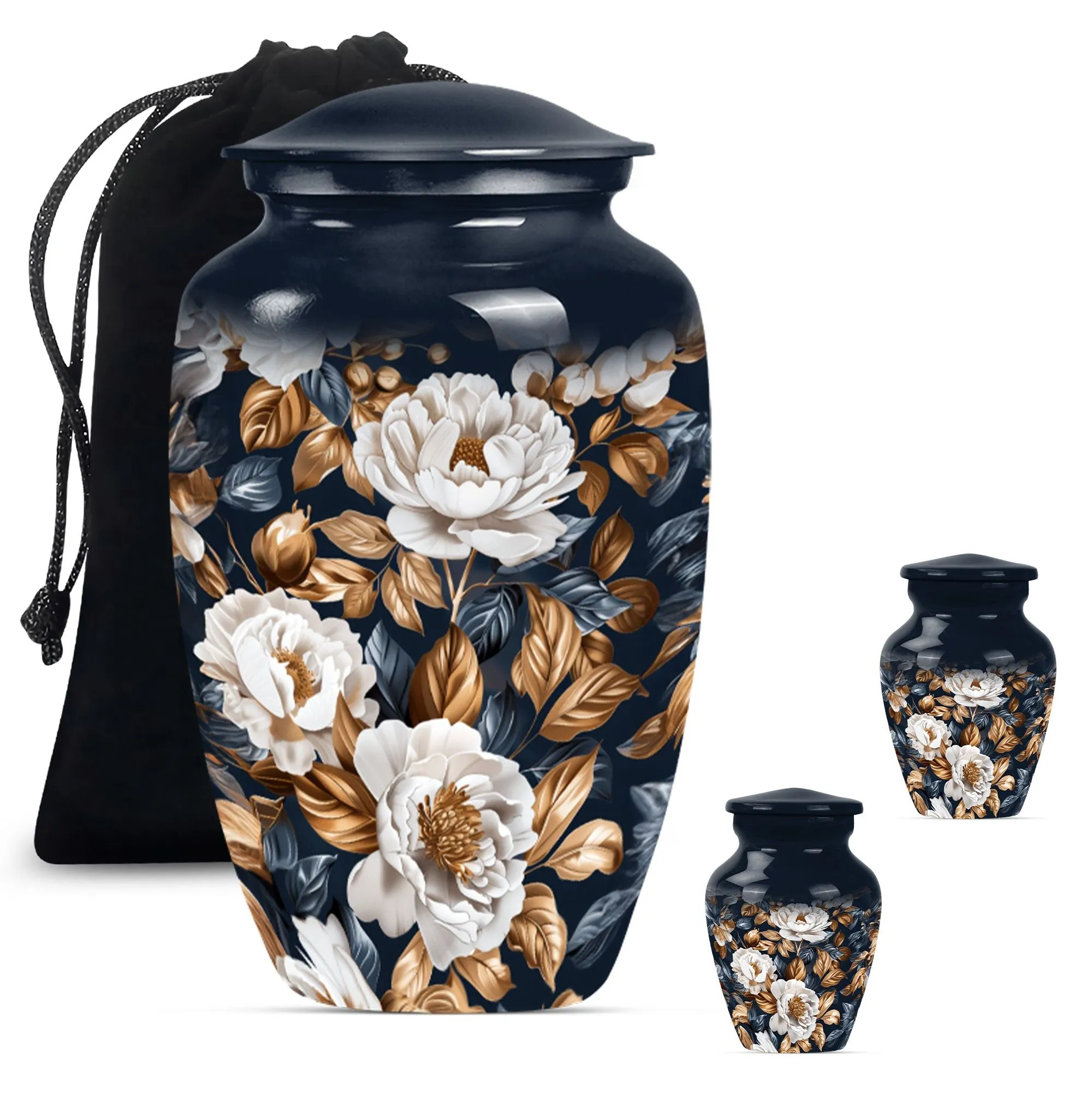 Blossom Remembrance: A Flower Themed Adult Memorial Urn