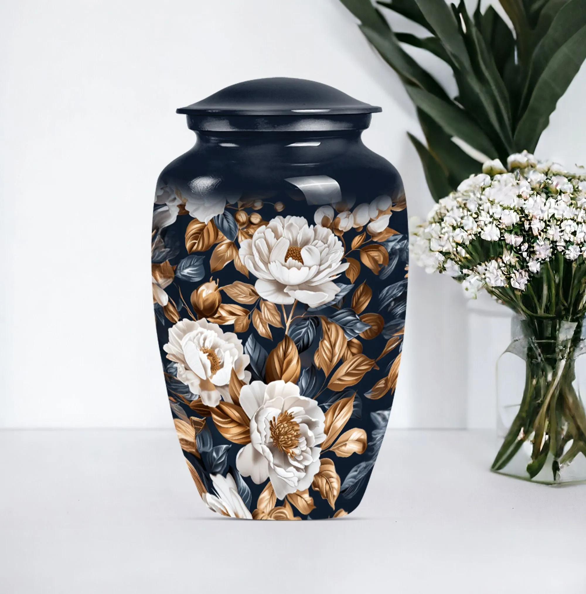 Blossom Remembrance: A Flower Themed Adult Memorial Urn
