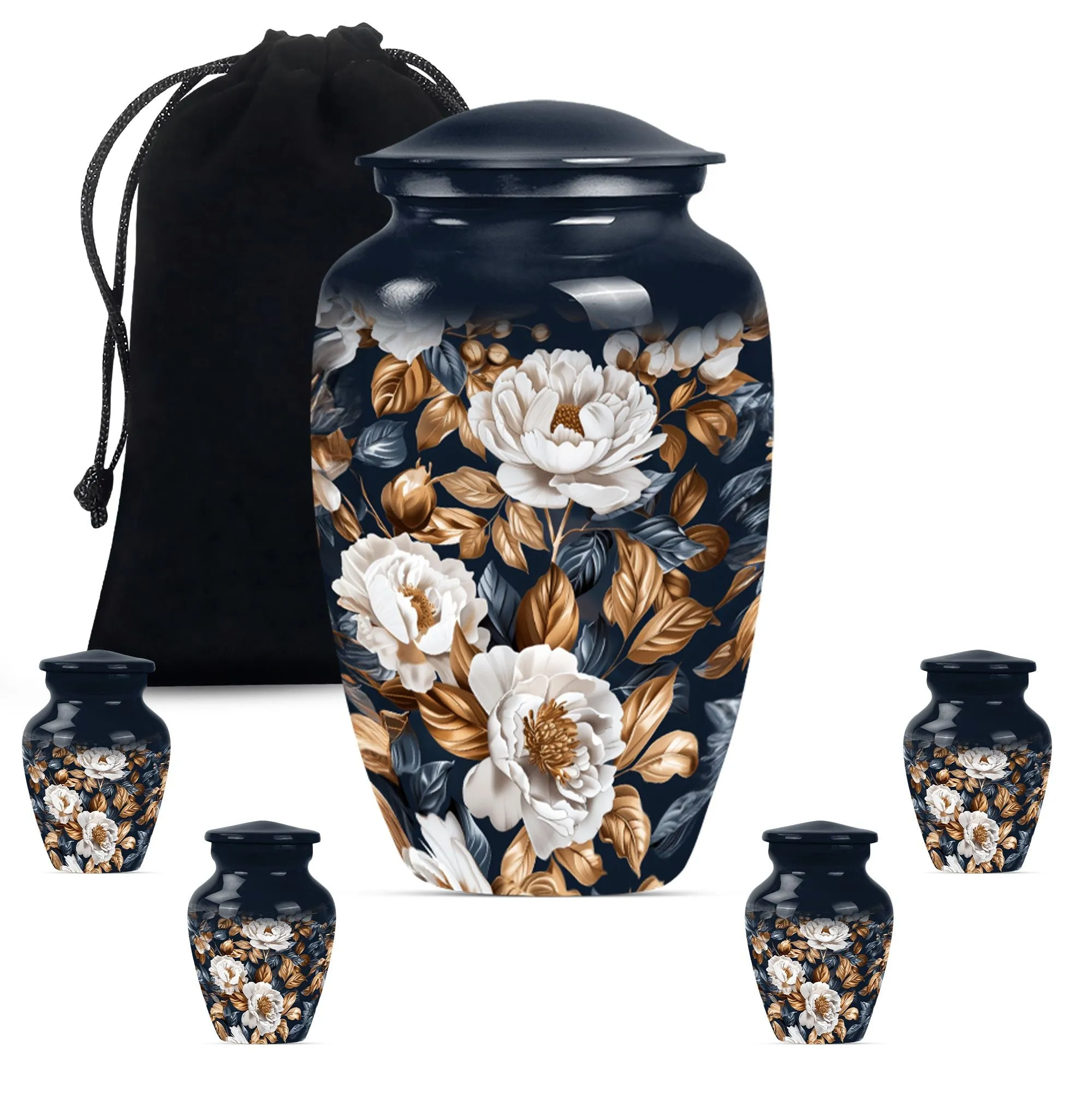 Blossom Remembrance: A Flower Themed Adult Memorial Urn