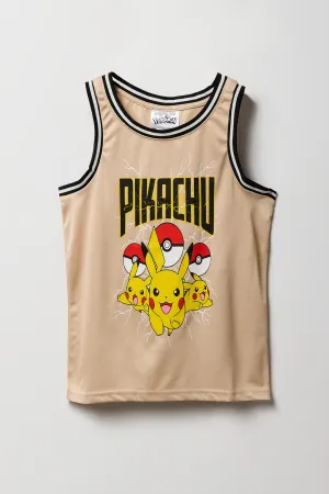 Boys Pikachu Graphic Mesh Jersey
