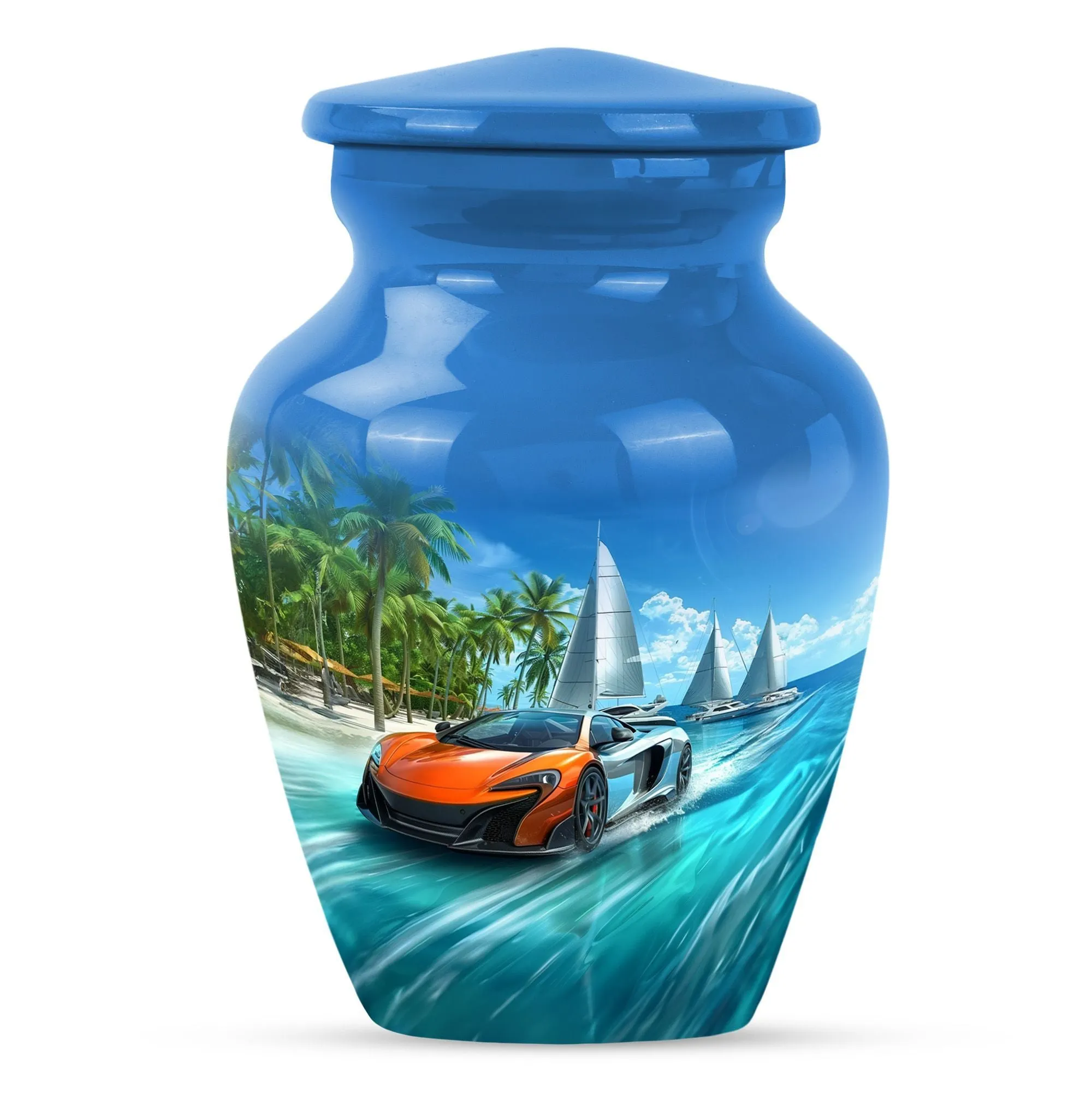 Butterfly Car Urn and Memorial for Mother - Adult Cremation Urn