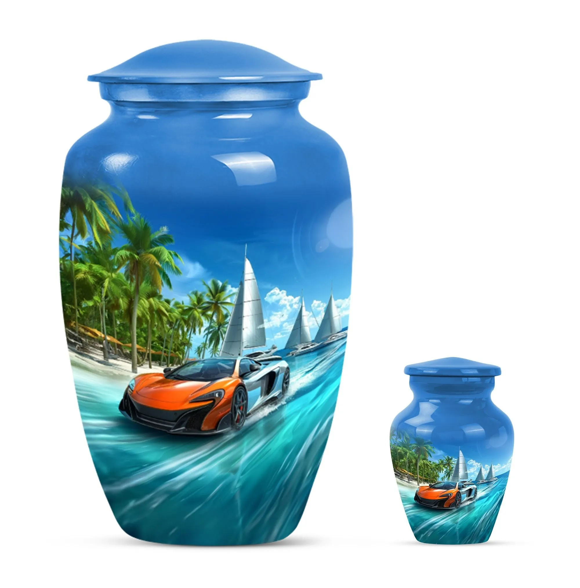 Butterfly Car Urn and Memorial for Mother - Adult Cremation Urn