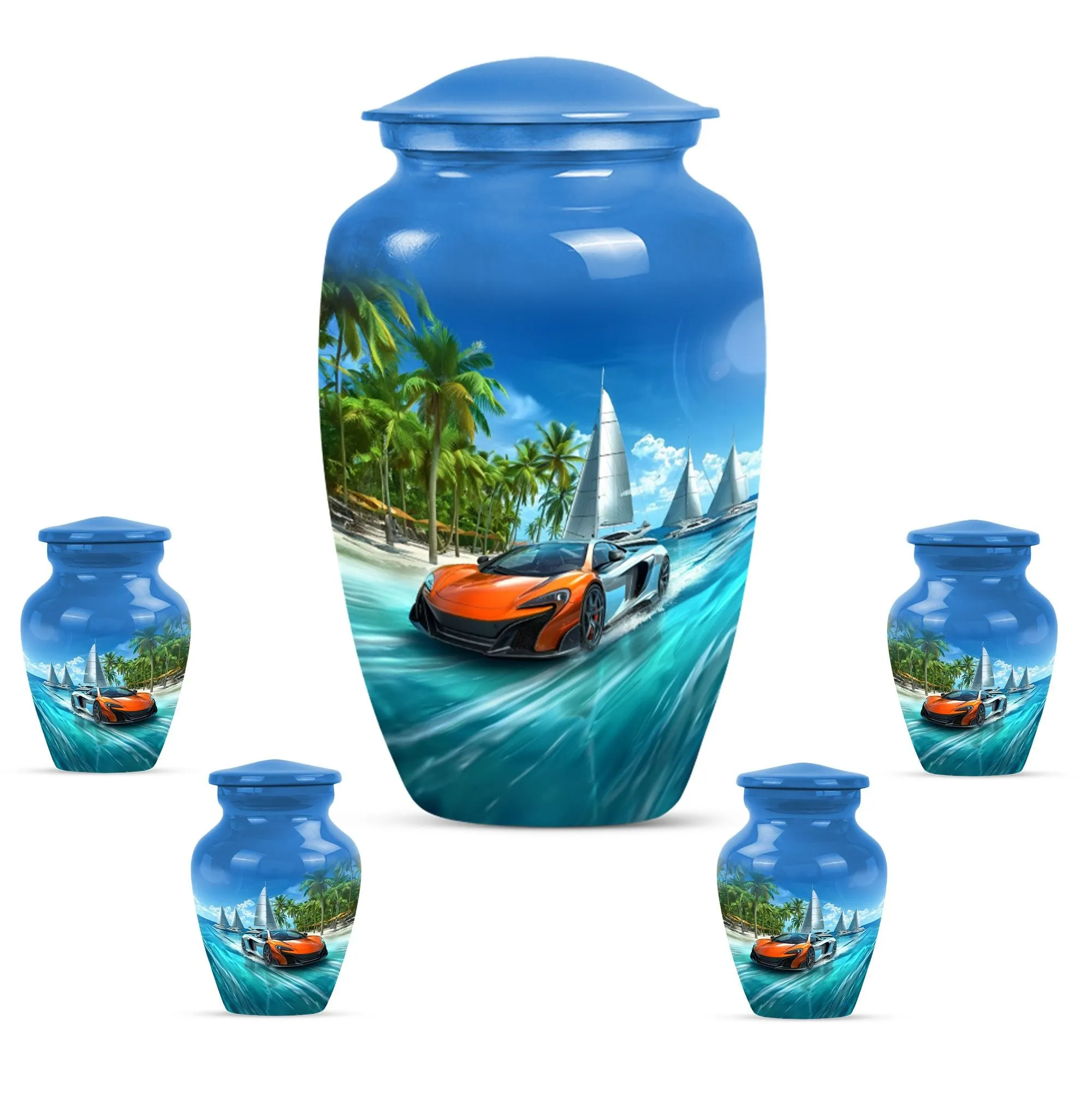 Butterfly Car Urn and Memorial for Mother - Adult Cremation Urn